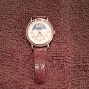 Elegant Brown Leather Women's Watch